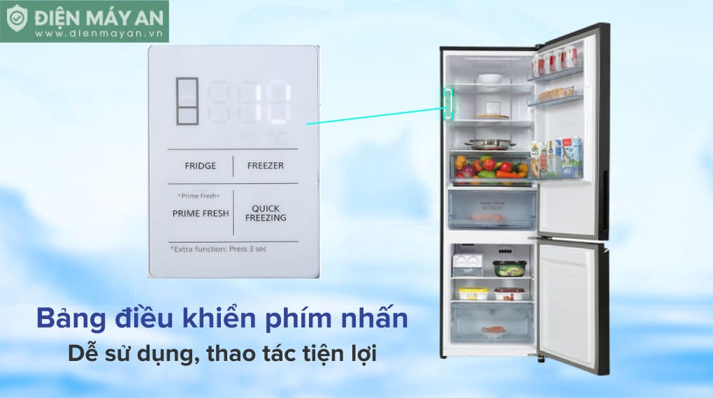 Tủ lạnh Panasonic Inverter 325 lít NR-BC361VGMV